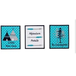 Bacati - Woodlands Forest Animals Aqua/Navy/Grey 10 Pc Crib Bedding Set With 2 Crib Fitted Sheets -Babyletto Store GUEST 55dc158d 762f 4f89 8926 3cf5b61ce20a