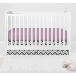 Bacati - Ikat Dots Leopard Purple Grey Girls 4 Pc Crib Set With Muslin Sleeping Sack -Babyletto Store GUEST 55f70b9d 46e2 40dc 8a12 c8a8ea834203 2