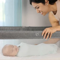 SwaddleMe Beginnings Bassinet Select - Compact Fold Multi-Position Baby Bassinet With Air Flow Mattress - Gray Tweed -Babyletto Store GUEST 58aa3726 16a2 44de be7b 2c7a72964d92