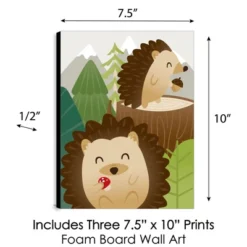 Big Dot Of Happiness Forest Hedgehogs - Woodland Nursery Wall Art And Kids Room Decor - 7.5 X 10 Inches - Set Of 3 Prints -Babyletto Store GUEST 5feeb6cf f06f 4e8a 9726 43be2b37b11a