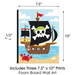 Big Dot Of Happiness Pirate Ship Adventures - Nautical Skull And Treasure Chest Nursery Wall Art And Kids Room Decor - 7.5 X 10 Inches Set Of 3 Prints -Babyletto Store GUEST 6181d524 07ec 4756 97c6 dd46338023bb