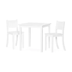 Child Craft Cafe Table And Chairs - Matte White
