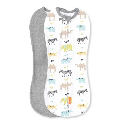 SwaddleMe Pod Zip-Up Compression Swaddle Wrap Newborn 2pk 6 SwaddleMe Pod Zip-Up Compression Swaddle Wrap Newborn 2pk - Image 6