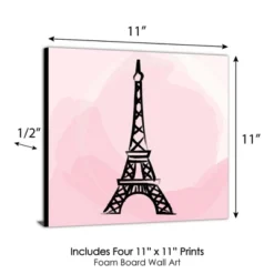 Big Dot Of Happiness Paris, Ooh La La - Kids Room, Nursery Decor And Home Decor - 11 X 11 Inches Kids Wall Art - Set Of 4 Prints -Babyletto Store GUEST 7a86c3b1 0d99 49f9 a593 dd671c41e871