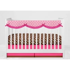 Bacati - Ladybugs Pink Chocolate 10 Pc Crib Bedding Set With Long Rail Guard Cover -Babyletto Store GUEST 7d1712c9 b6cc 4c3e a1ca 34eb8d63013e