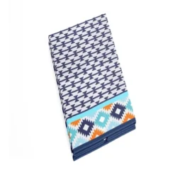 Bacati - Liam Kilim Aqua/Orange/Navy Collapsible Laundry Hamper -Babyletto Store GUEST 8161834c 934d 4d1b b5ca f4c9a2277501