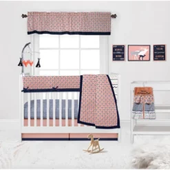 Bacati - Olivia Coral/Navy Musical Mobile -Babyletto Store GUEST 835fffea d31e 45cd b769 741b69a6984b