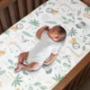 Lambs & Ivy Jungle Friends 100% Cotton Safari Animals Baby Fitted Crib Sheet