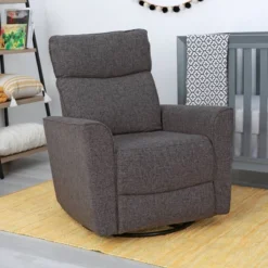 SECOND STORY HOME Soho Swivel Recliner Chair - Dark Gray 5 SECOND STORY HOME Soho Swivel Recliner Chair - Dark Gray -Babyletto Store GUEST 8653e1d9 3ff3 4180 906f 29cdfe9e6d6b