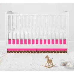 Bacati - Ladybugs Pink Chocolate 10 Pc Crib Bedding Set With Long Rail Guard Cover -Babyletto Store GUEST 86a25a2e 859d 486f 920d 2d8a1621e1ac 1