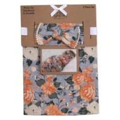 Baby Essentials Rose Floral Swaddle Blanket -Babyletto Store GUEST 8cda4f5d 5898 4fec baba b57a73260cab