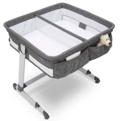 Delta Children Simmons Kids' By The Bed City Sleeper Bassinet For Twins - Gray -Babyletto Store GUEST 8d4def72 2dc4 4d36 ac62 3454ecd0216b