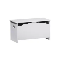 Modern Transitional Clouds Youth Toy Chest Trunks White - Saracina Home -Babyletto Store GUEST 90bd381b 6c15 4759 9f27 9e82babfa495