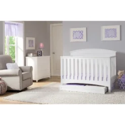 Delta Children Archer 4-in-1 Convertible Crib - Bianca White -Babyletto Store GUEST 92441d67 a6f7 4ab9 a925 1fa36f96fefc