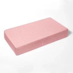 Bacati - Coral Pink Pin Dots 100 Percent Cotton Universal Baby US Standard Crib Or Toddler Bed Fitted Sheet -Babyletto Store GUEST 92a9a8ee ee2c 4ea8 8633 d594d32e6415