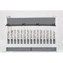 Bacati - Woodlands Forest Animals Beige/Grey 10 Pc Crib Bedding Set With Long Rail Guard Cover -Babyletto Store GUEST 93fa7df9 ada4 4f01 a550 9ab4eee5ec6b