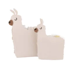 Little Love By NoJo White Llama Felt Storage Caddy - 2pc