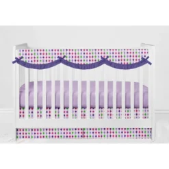 Bacati - Botanical Floral Birds Purple Multicolor 6 Pc Crib Bedding Set With Long Rail Guard Cover -Babyletto Store GUEST 9432bc08 930e 4d8b bdd7 45acf91cacb4