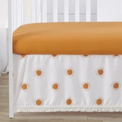 Sweet Jojo Designs Baby Crib Bedding Set - White And Pumpkin Boho Sun Collection 4pc -Babyletto Store GUEST 9646f8f2 4e20 47e2 abdc 2c795ebd3b49