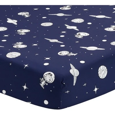 Bedtime Originals Astronaut Snoopy 5-Piece Navy/Blue Space Toddler Bedding Set 3 Bedtime Originals Astronaut Snoopy 5-Piece Navy/Blue Space Toddler Bedding Set - Image 3