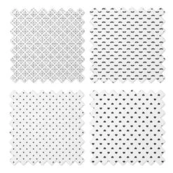 Bacati - LOVE Muslin Swaddling Blankets Set Of 4, Black/White -Babyletto Store GUEST 9731bd0a fe13 401e ab6c ef4eb5200632