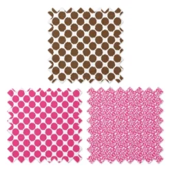 Bacati - Ikat Pink/Chocolate Swaddling Muslin Blankets Set Of 4 -Babyletto Store GUEST 978e8faa 676f 4608 94a5 33257abe26aa