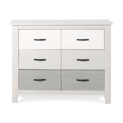 Child Craft Long Beach 6-Drawer Dresser - Seascape Gray 1 Child Craft Long Beach 6-Drawer Dresser - Seascape Gray