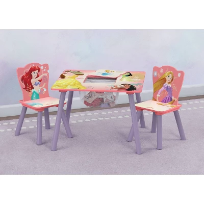 Delta Children Disney Princess Kids' Table And Chair Set With Storage (2 Chairs Included) - Greenguard Gold Certified - 3ct 1 Delta Children Disney Princess Kids' Table And Chair Set With Storage (2 Chairs Included) - Greenguard Gold Certified - 3ct