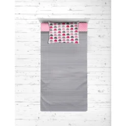 Bacati - Elephants Pink/Fuschia/Gray 4 Pc Toddler Bedding Set -Babyletto Store GUEST 9af330c8 ff5e 4ad9 ad98 a357908cd802