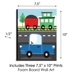 Big Dot Of Happiness Cars, Trains, And Airplanes - Transportation Nursery Wall Art And Kids Room Decor - 7.5 X 10 Inches - Set Of 3 Prints -Babyletto Store GUEST 9c5dbc7b 2bfb 41d3 a985 ca1267a3bf8a