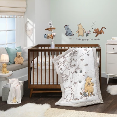 Lambs & Ivy Disney Baby Storytime Pooh Soft Creamy White Changing Pad Cover 3 Lambs & Ivy Disney Baby Storytime Pooh Soft Creamy White Changing Pad Cover - Image 3