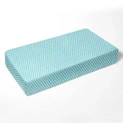 Bacati - Herringbone Aqua Muslin 3 Pc Toddler Bed Sheet Set 100 Pecent Cotton -Babyletto Store GUEST a0918052 6099 4adc 95bf ae1e01be67bd