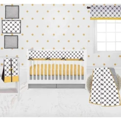 Bacati - Dots/Pin Stripes Musical Mobile Grey/yellow -Babyletto Store GUEST a4a77cb0 a08c 4730 aebe 2574aca67103