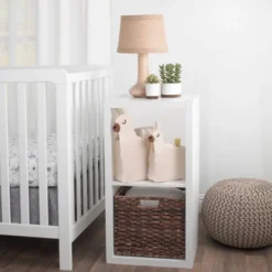 Little Love By NoJo White Llama Felt Storage Caddy - 2pc -Babyletto Store GUEST a5768a25 5f49 4588 aadb 79cc003690e1