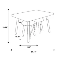 Kids' Dipped Table And Stool Set - ACEssentials -Babyletto Store GUEST a589ca04 3acc 4a29 856f 9a4369f49252