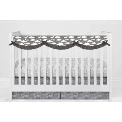Bacati - Clouds In The City White/Gray 10 Pc Crib Bedding Set With Long Rail Guard Cover -Babyletto Store GUEST a58ed2e7 b4bc 4250 bad7 51fa4f2bf1fa