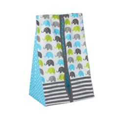Bacati - Elephants Aqua/Lime/Gray 4 Pc Crib Bedding Set With Diaper Caddy -Babyletto Store GUEST a8e78032 83b2 4573 bd73 cca1ff825b3b