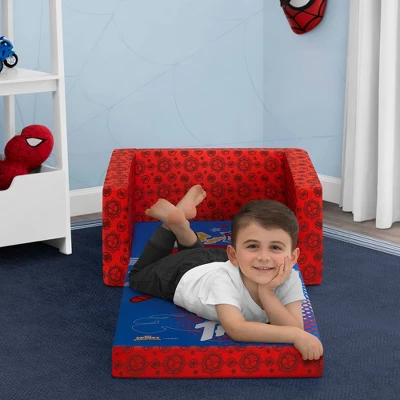Delta Children Marvel Spidey And His Amazing Friends Kids' 2-in-1 Convertible Cozee Flip-Out Chair 2 Delta Children Marvel Spidey And His Amazing Friends Kids' 2-in-1 Convertible Cozee Flip-Out Chair - Image 2