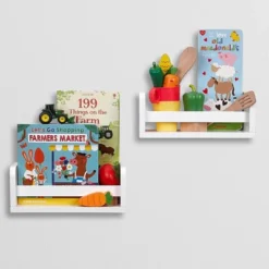 RiverRidge Home 3pc Kids’ Activity Table Set With 2 Bonus 10'' Floating Wall Bookshelves White – RiverRidge -Babyletto Store GUEST adee4863 3a76 44ff 9c2f 65d41d614452