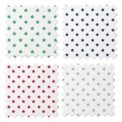 Bacati - Stars Boys Swaddling Muslin Blankets Of 4 (Navy,Green, Red,Gray) -Babyletto Store GUEST af08d297 b0f4 42bf 8644 e11e8bea98da
