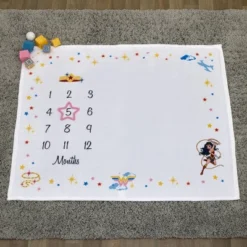 Warner Bros. Wonder Woman Milestone Baby Blanket -Babyletto Store GUEST b0e320c2 a2d2 4bf1 8103 485b75305cdd