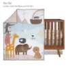 Lambs & Ivy Baby Noah 3-Piece Animals/Ark Baby Crib Bedding Set - Blue/Brown
