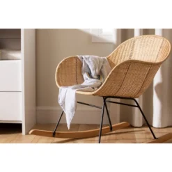 South Shore Balka Rocking Accent Chair - Rattan -Babyletto Store GUEST b28ca23e 4815 41f5 959a e38243dca6d5