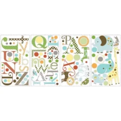 RoomMates Animal Alphabet Peel & Stick Wall Decal
