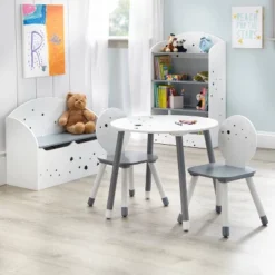 3pc Talori Kids' Table And Chair Set Gray/White - Buylateral -Babyletto Store GUEST bc1e69d4 876d 480a b7b3 0dd41a244534