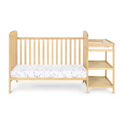Suite Bebe Ramsey Crib And Changer Combo With Guard Rail/Stabilizer Bar - Natural -Babyletto Store GUEST bea5265d 0202 4c65 96cf 3fba56ef300d