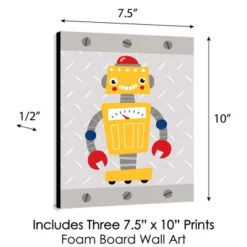 Big Dot Of Happiness Gear Up Robots - Nursery Wall Art And Kids Room Decor - 7.5 X 10 Inches - Set Of 3 Prints -Babyletto Store GUEST c3637006 e972 41b8 8a68 07b627524054