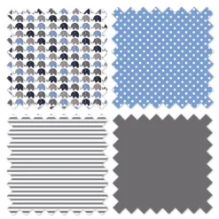 Bacati - Elephants Blue/Navy/Gray 3 Pc Crib Bedding Set -Babyletto Store GUEST c5118a5e 0860 47a7 9a66 0c60ac249c70 1