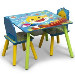 Delta Children Baby Shark Kids' Table And Chair Set With Storage (2 Chairs Included) - Greenguard Gold Certified - 3ct -Babyletto Store GUEST c54fa654 f4a9 4114 9c95 569510fc4d76