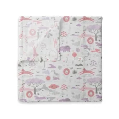 Jungle Safari Girls Lilac/Coral 2 Pack Muslin Swaddling Blanket -Babyletto Store GUEST c5cdda3a 4bd0 443c 8479 4bba06e65c95